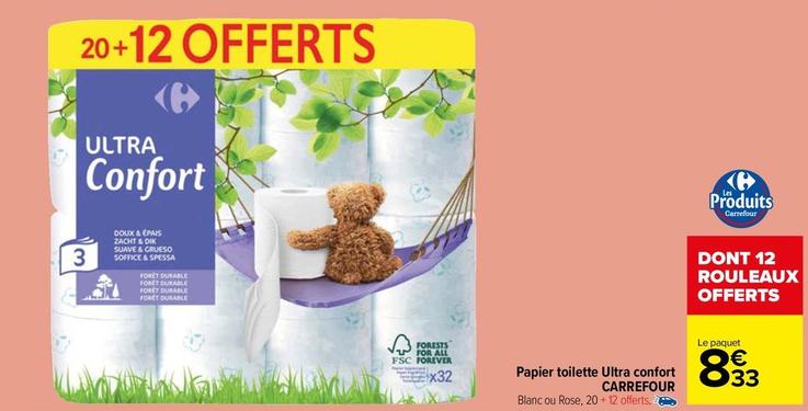 Carrefour - Papier Toilette Ultra Confort offre à 8,33€ sur Carrefour Market