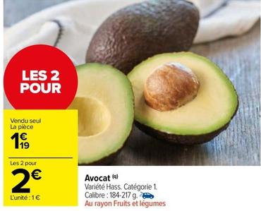 Avocat offre à 1,19€ sur Carrefour Market