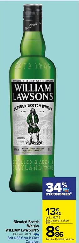 William Lawson's - Blended Scotch Whisky  offre à 8,86€ sur Carrefour Market