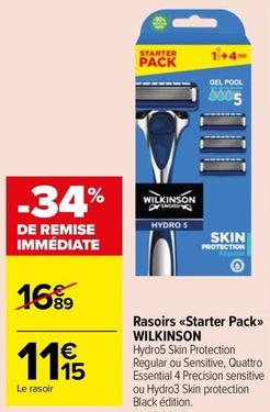Wilkinson - Rasoirs Starter Pack offre à 11,15€ sur Carrefour Market