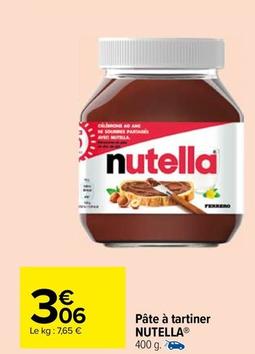 Nutella - Pâte À Tartiner offre à 3,06€ sur Carrefour Market