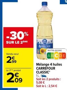 Carrefour - Mélange 4 Huiles Classic offre à 2,99€ sur Carrefour Market