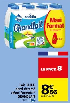 Candia - Lait U.H.T. Demi-écrémé Maxi Format offre à 8,56€ sur Carrefour Market
