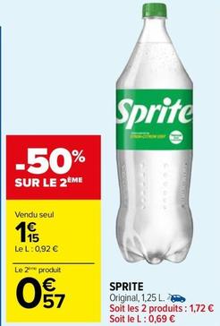 Sprite  offre à 1,15€ sur Carrefour Market