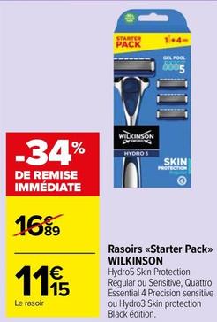 Wilkinson - Rasoirs <<Starter Pack>> offre à 11,15€ sur Carrefour Market