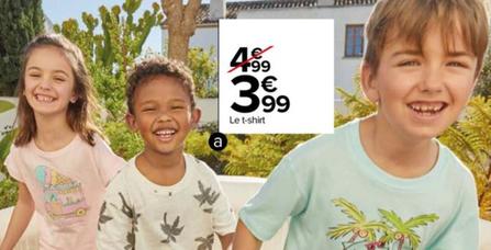 T-shirt Garçon offre à 3,99€ sur Carrefour