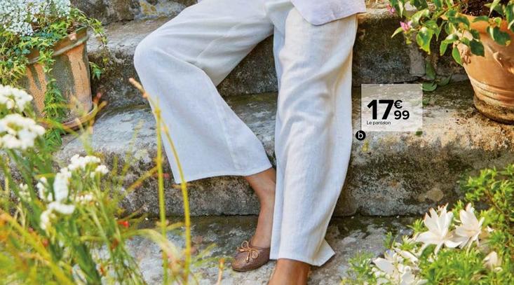 Pantalon Large Femme offre à 17,99€ sur Carrefour