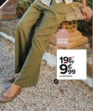 Pantalon Lin Femme offre à 9,99€ sur Carrefour