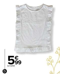 Tex - T Shirt Fille offre à 5,99€ sur Carrefour