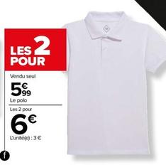 Polo Garçon offre à 5,99€ sur Carrefour