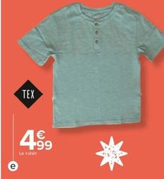 Tex - T Shirt Garçon 100% Coton offre à 4,99€ sur Carrefour
