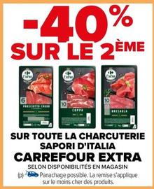 Carrefour - Sur Toute La Charcuterie Sapori D'Italia Extra offre sur Carrefour
