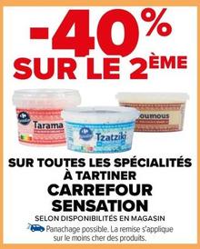 Carrefour - Sur Toutes Les Spécialités À Tartiner Sensation offre sur Carrefour