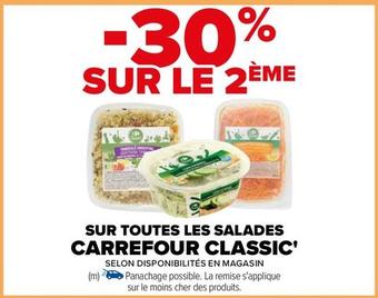 Carrefour - Sur Toutes Les Salades Classic offre sur Carrefour