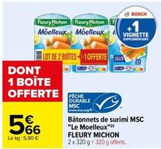 Bosch - Bâtonnets De Surimi Msc "le Moelleux" offre à 5,66€ sur Carrefour