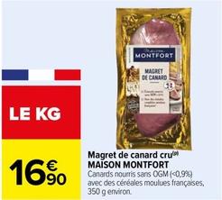 Maison Montfort - Magret De Canard Cru offre à 16,9€ sur Carrefour
