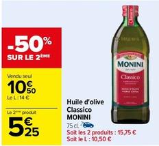 Monini - Huile D'olive Classico offre à 10,5€ sur Carrefour