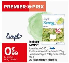 Simpl - Iceberg offre à 0,99€ sur Carrefour
