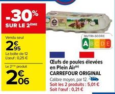 Carrefour - Original Œufs De Poules Élevées En Plein Air offre à 2,95€ sur Carrefour