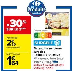 Carrefour - Extra Pizza Cuite Sur Pierre Surgelée offre à 2,35€ sur Carrefour