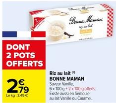 Bonne Maman - Riz Au Lait offre à 2,79€ sur Carrefour