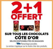 Côte D'or - Sur Tous Les Chocolats offre sur Carrefour