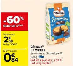 St Michel - Gâteaux offre à 2,09€ sur Carrefour