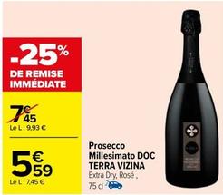 Terra Vizina - Prosecco Millesimato Doc offre à 5,59€ sur Carrefour