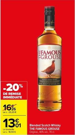 The Famous Grouse - Blended Scotch Whisky offre à 13,01€ sur Carrefour