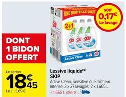 Skip - Lessive Liquide offre à 18,45€ sur Carrefour