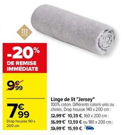 Linge De Lit "Jersey" offre à 7,99€ sur Carrefour