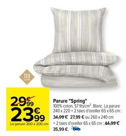 Parure "Spring" offre à 23,99€ sur Carrefour