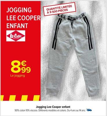 Jogging Lee Cooper Enfant offre à 8,99€ sur Carrefour