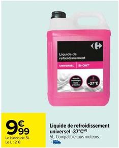 Carrefour - Liquide De Refroidissement Universel Si-oat -37°c offre à 9,99€ sur Carrefour