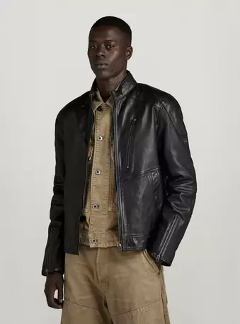 Veste Biker Leather offre à 299,97€ sur G-Star Raw