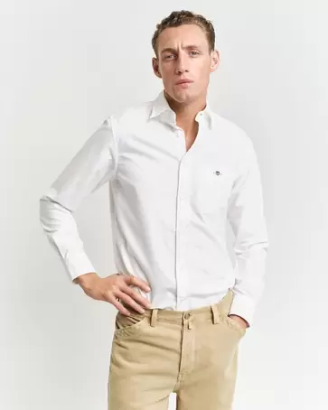 Chemise regular fit en coton Oxford classique offre à 120€ sur Gant