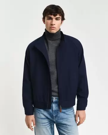 Veste Harrington en laine mélangée offre à 400€ sur Gant