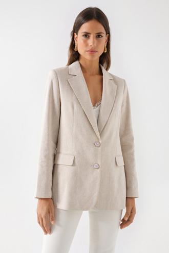 BLAZER EN LIN AVEC BRILLANCE offre à 139€ sur Salsa