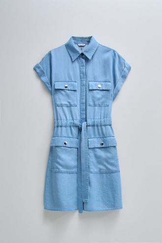 ROBE COURTE ET PRATIQUE EN LIGHTDENIM offre à 99,95€ sur Salsa