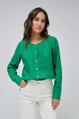 CHEMISE AVEC DÉTAILS EN DENTELLE offre à 69,95€ sur Salsa