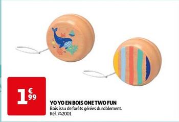 One Two Fun - Yo Yo En Bois  offre à 1,99€ sur Auchan Hypermarché
