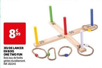 One Two Fun - Jeu De Lancer En Bois  offre à 8,99€ sur Auchan Hypermarché