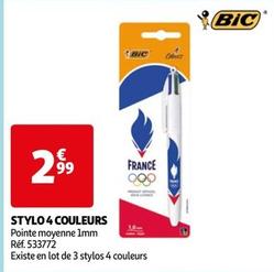 Bic - Stylo 4 Couleurs offre à 2,99€ sur Auchan Hypermarché