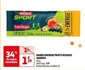 Andros - Barre Energie Fruits Rouges