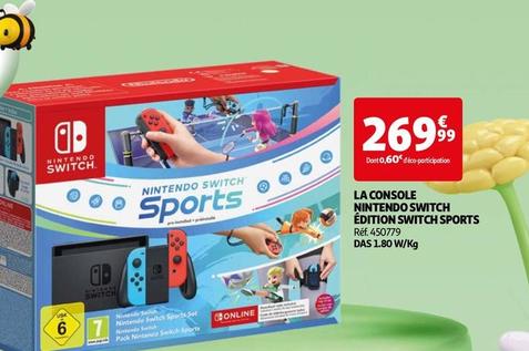 Nintendo Switch - La Console Édition Switch Sports offre à 269,99€ sur Auchan Hypermarché
