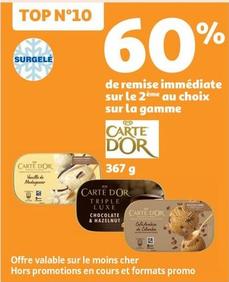 Carte D'or - De Remise Immédiate Sur Le 2ème Au Choix Sur La Gamme offre sur Auchan Supermarché