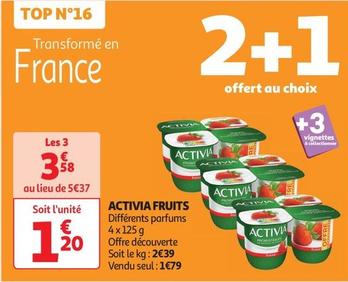 Activia - Fruits offre à 1,2€ sur Auchan Supermarché