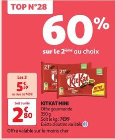 Kit Kat - Mini offre à 2,8€ sur Auchan Supermarché