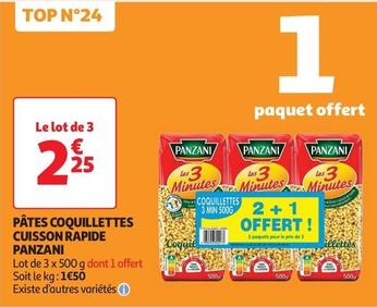Panzani - Pâtes Coquillettes Cuisson Rapide offre à 2,25€ sur Auchan Supermarché