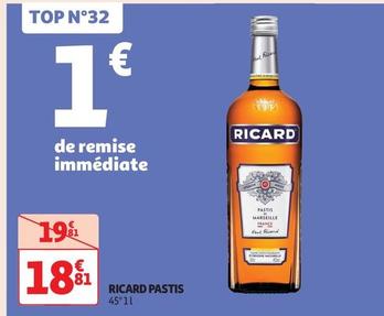 Ricard - Pastis offre à 18,81€ sur Auchan Supermarché